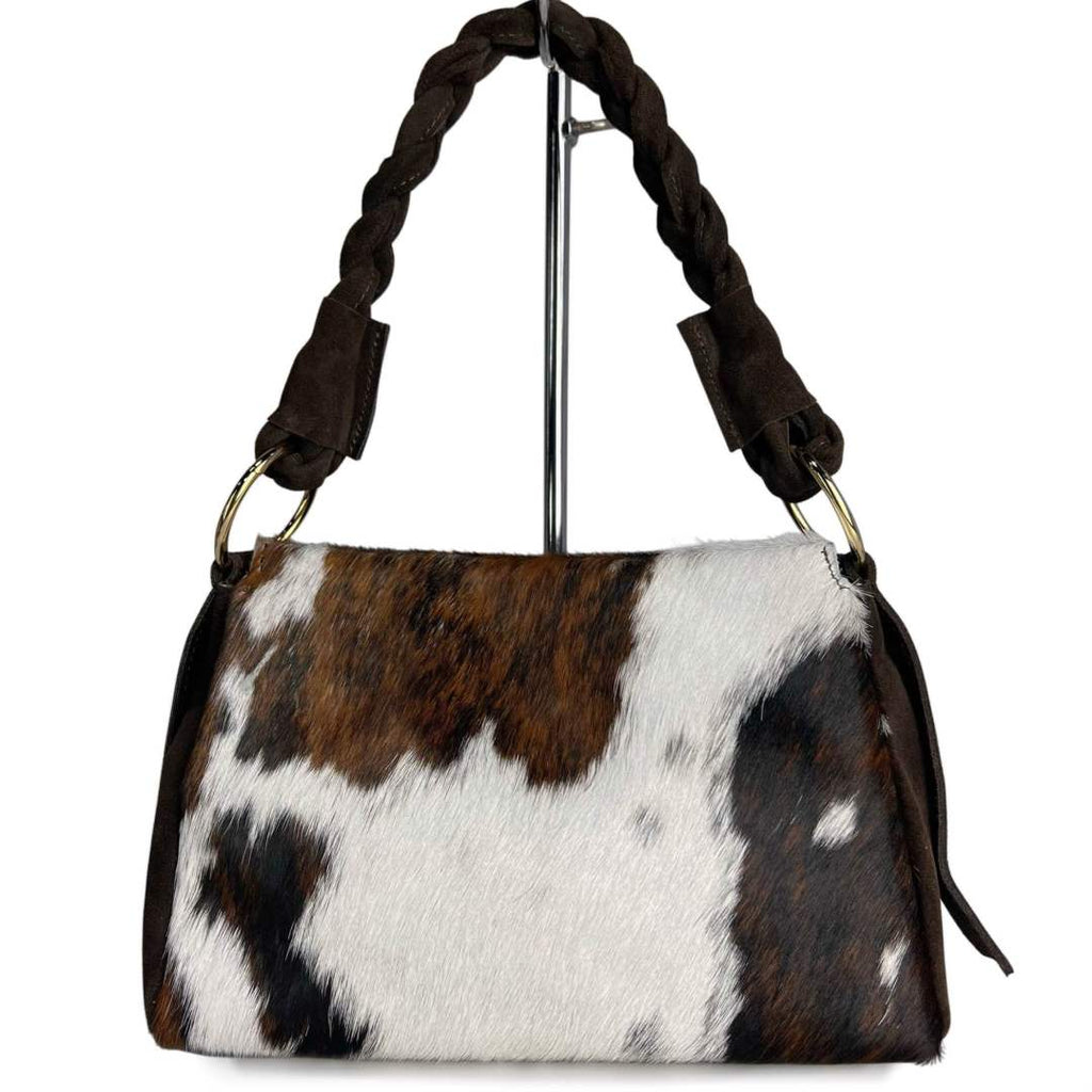 Mi122 Cow Print Pony Hair Cow-Print Bag