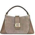 Mi214 Taupe Suede Accent Bag