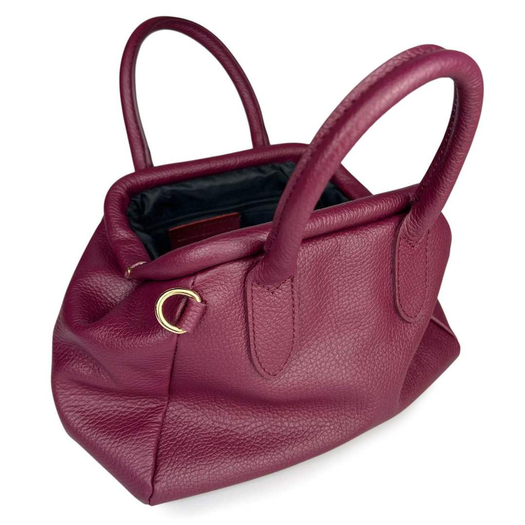Mi225 Burgundy Snap-Closure Bag