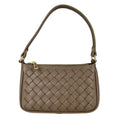Mi095 Dark Taupe Woven Mini Baguette