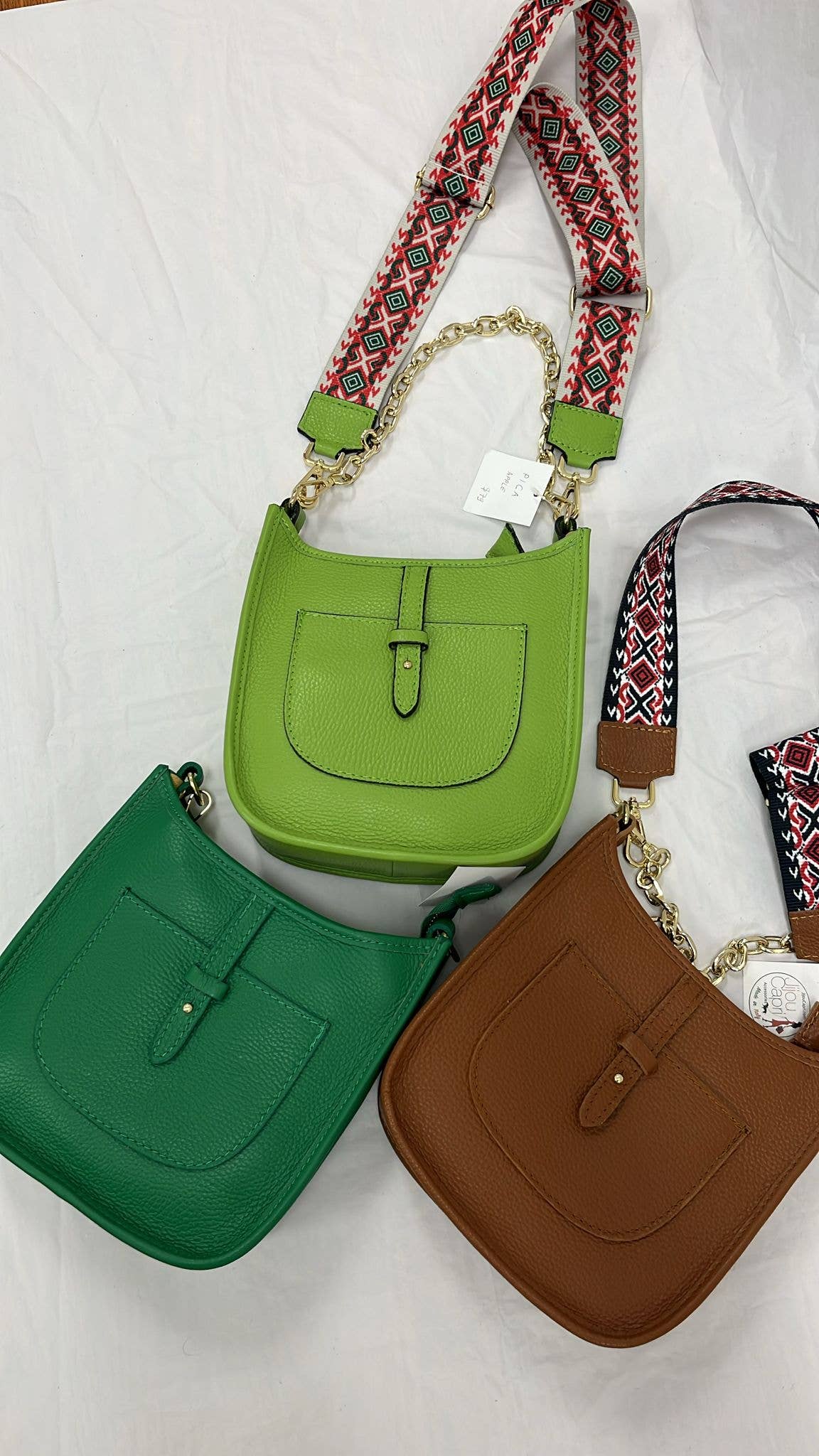 OF819 Italian Leather Crossbody Bag JIJOU CAPRI