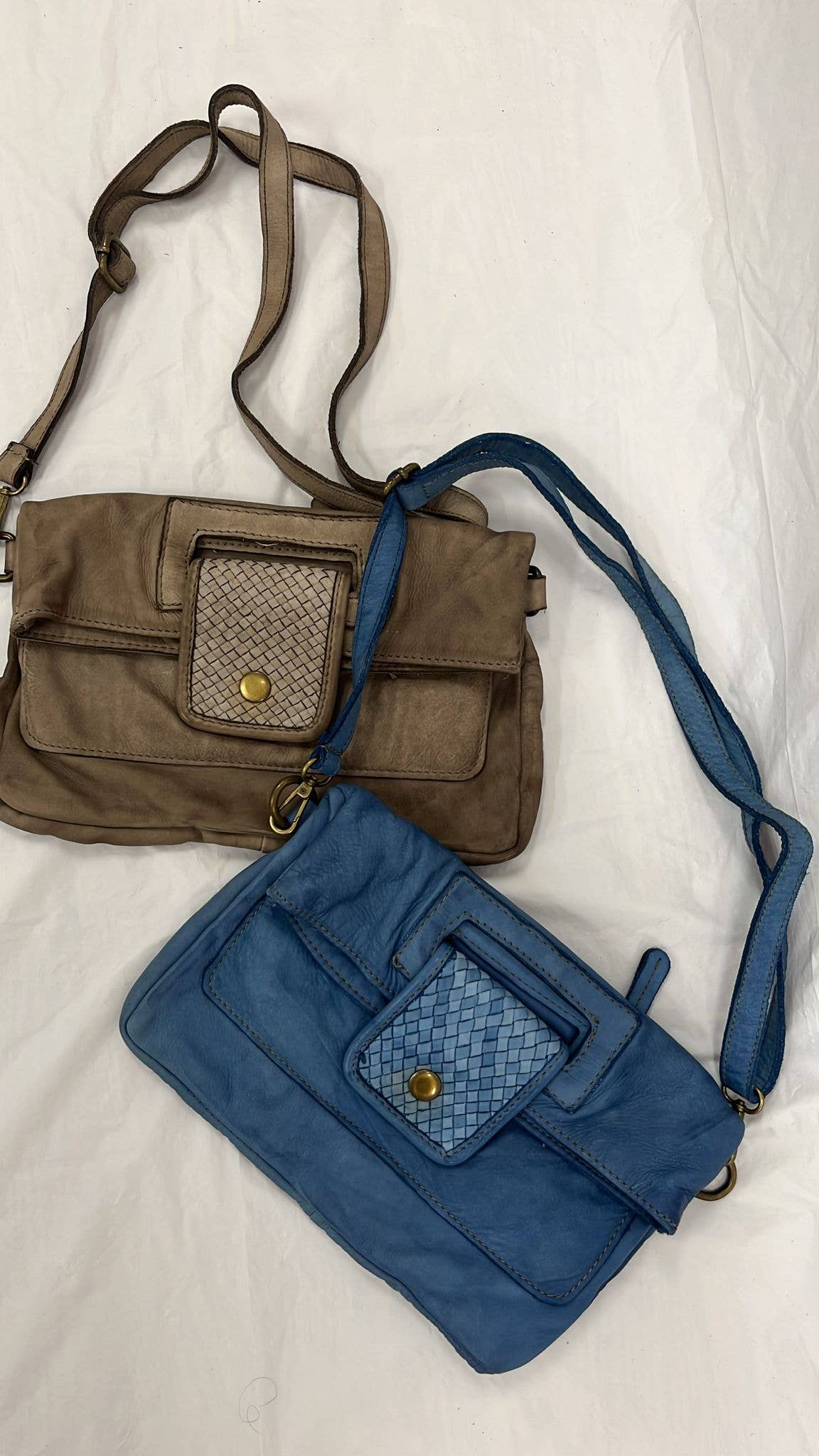 OF813 Italian Vintage Leather Crossbody Bag JIJOU CAPRI