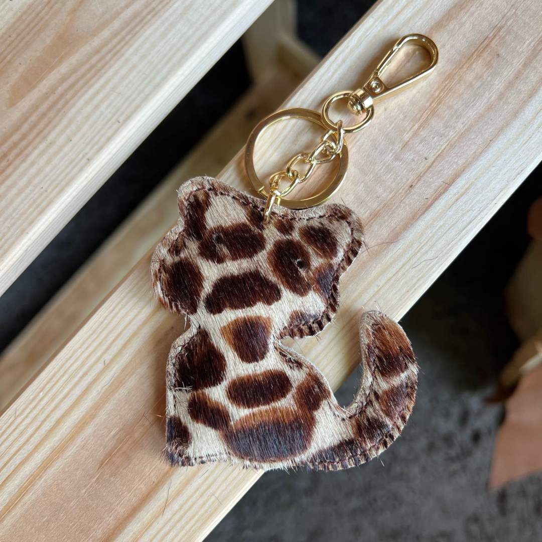 Mi324 Pony Hair Leopard Beige Bag