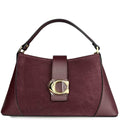 Mi213 Burgundy Suede Accent Bag