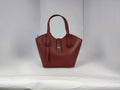 DM011 Burgundy Leather Mini Tote Bag