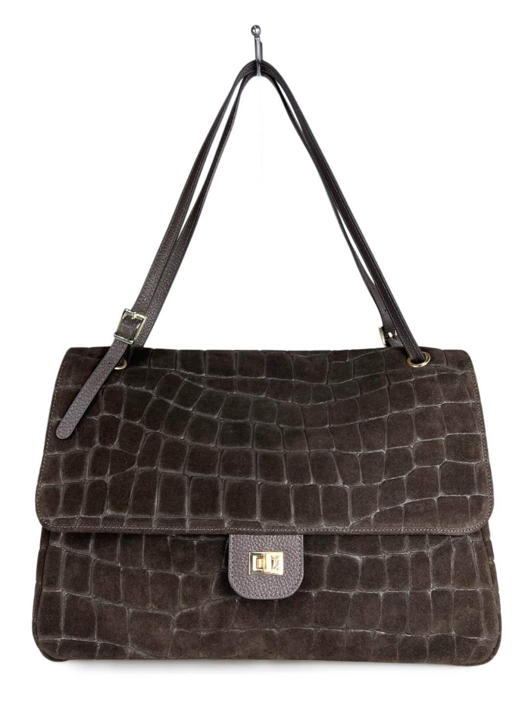 Mi279 Dark Brown Flap Bag