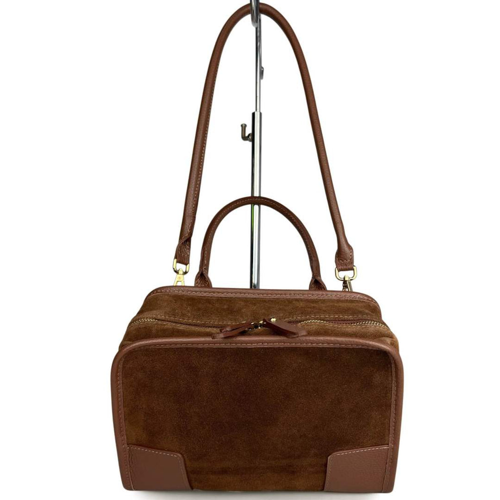 Mi149 Brown Suede Amazona Saddle Bag