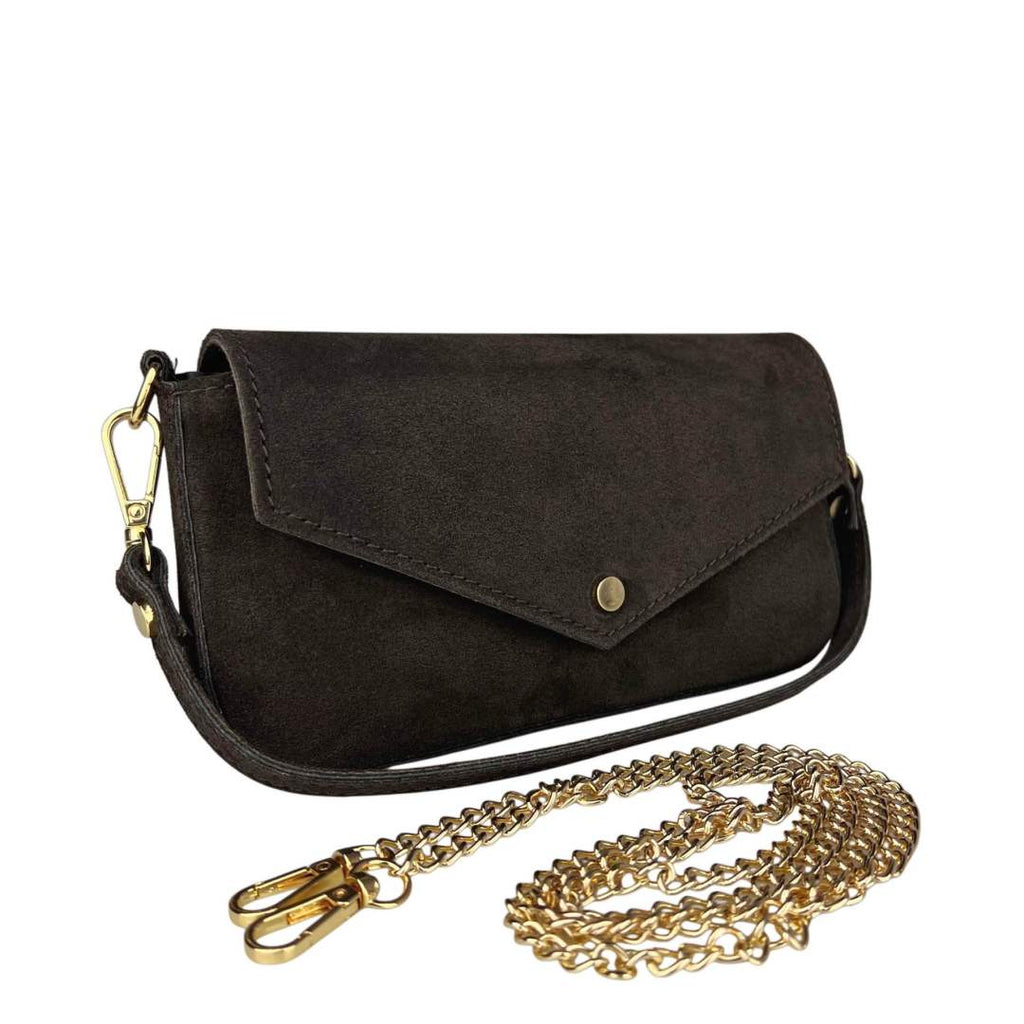 Mi313 Suede Pouch Bag