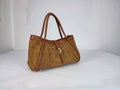 DM021 Tan Suede Flap Bag