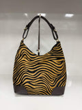 St056 Zebra Print Black Taupe Bag