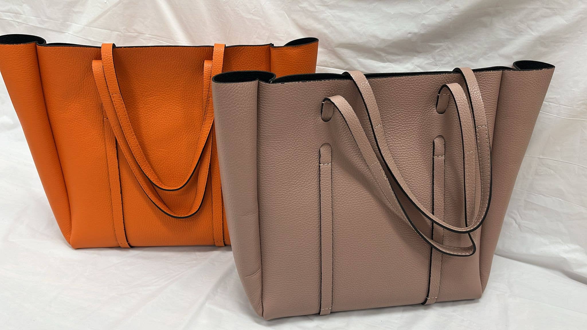 OF304 Italian Structured Leather Tote Bag JIJOU CAPRI