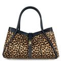 MI535 Small Animal Print Pony Hair Shoulder Bag