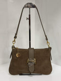 St032 Dark Taupe Hope Suede Bag