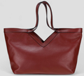 057WI Italian Leather Wine Travel Bag 2 Compartments