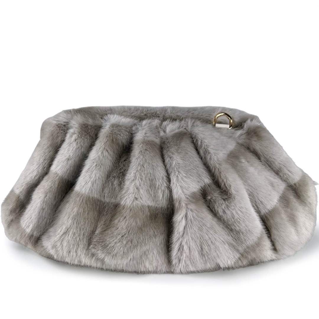 Mi292 Grey Clutch Bag