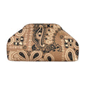 MI668 Camel Bandana Print Clutch Bag