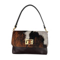 Mi249 Cow Print Pony Hair Bamboo-Handle Mini
