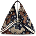 Mi157 Black Leopard-Print Tote