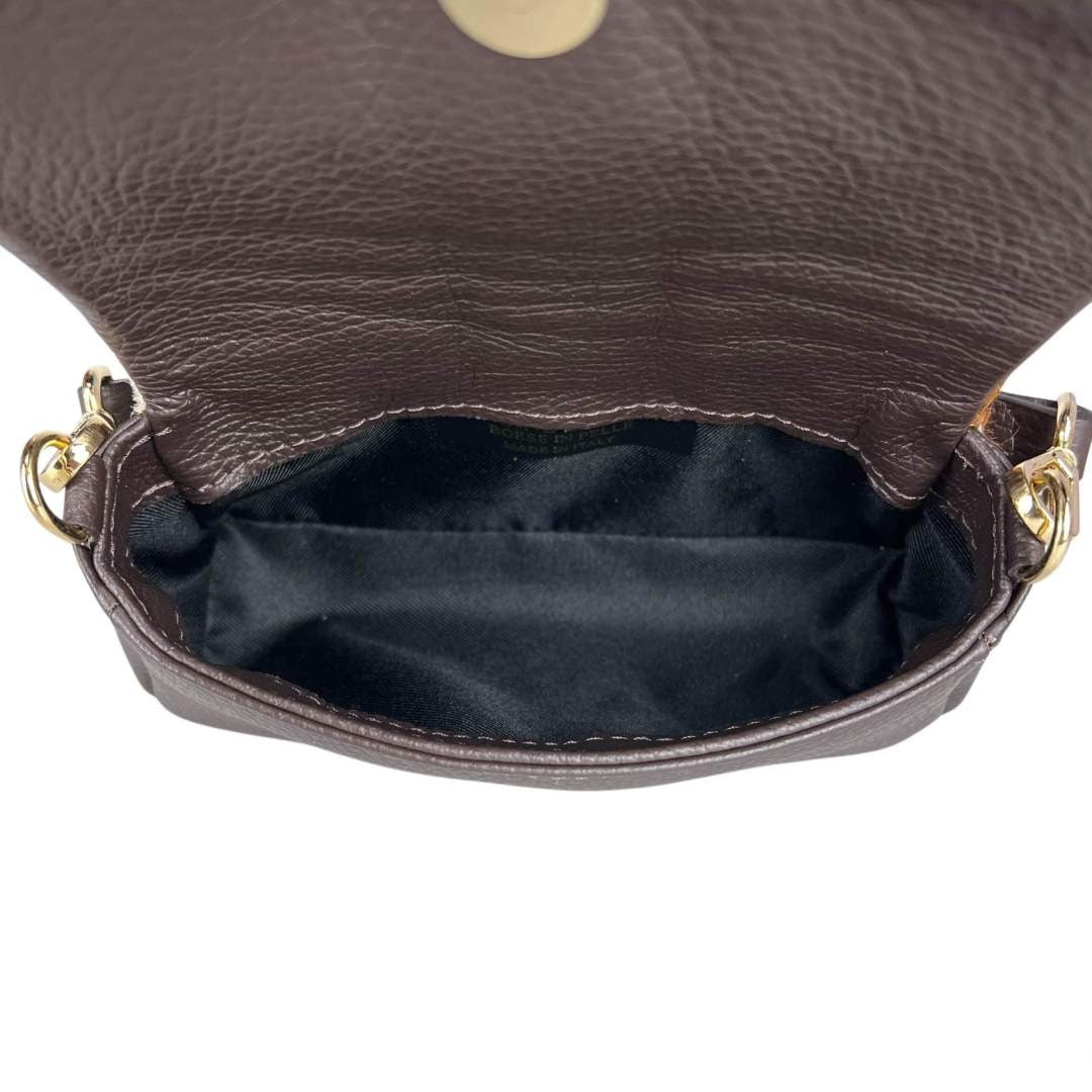 MI556 Cow Print Pony Hair Mini Flap Bag