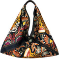 MI482 Black Leopard Print Triangle Bag