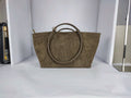 DM016 Taupe Suede Tote Bag