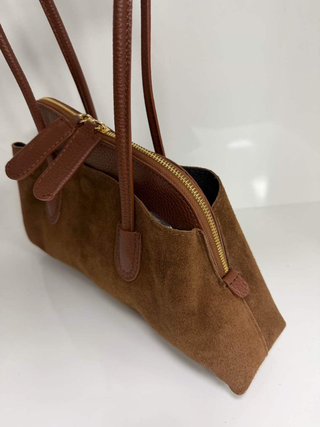 ST136 Brown Suede Shoulder Bag
