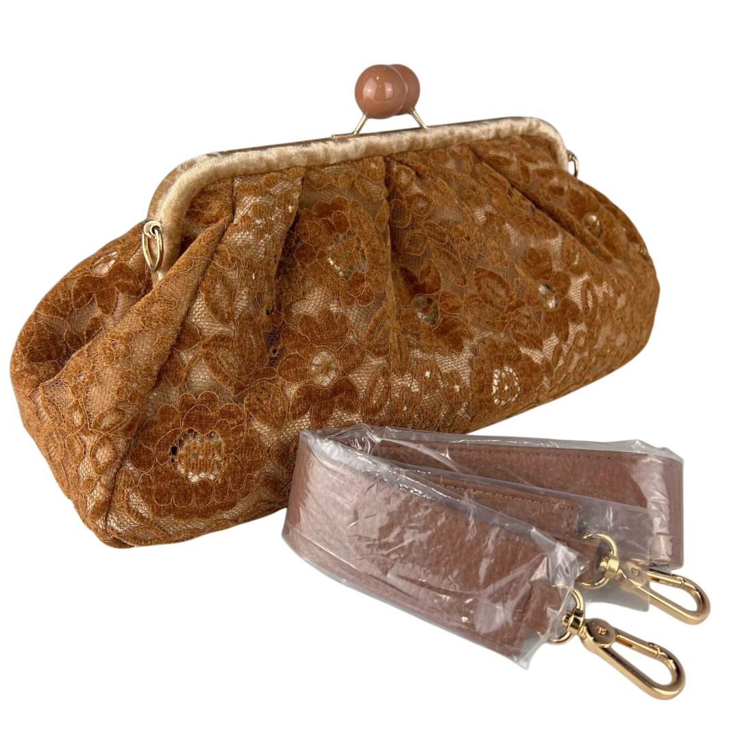 Mi286 Tan Clutch Bag