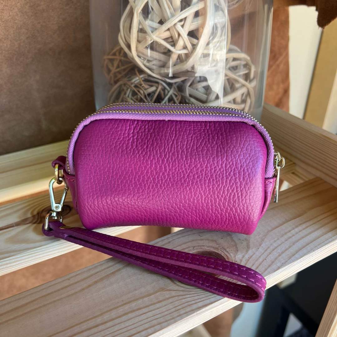 Mi104 Plum 3-Compartment Mini Bag