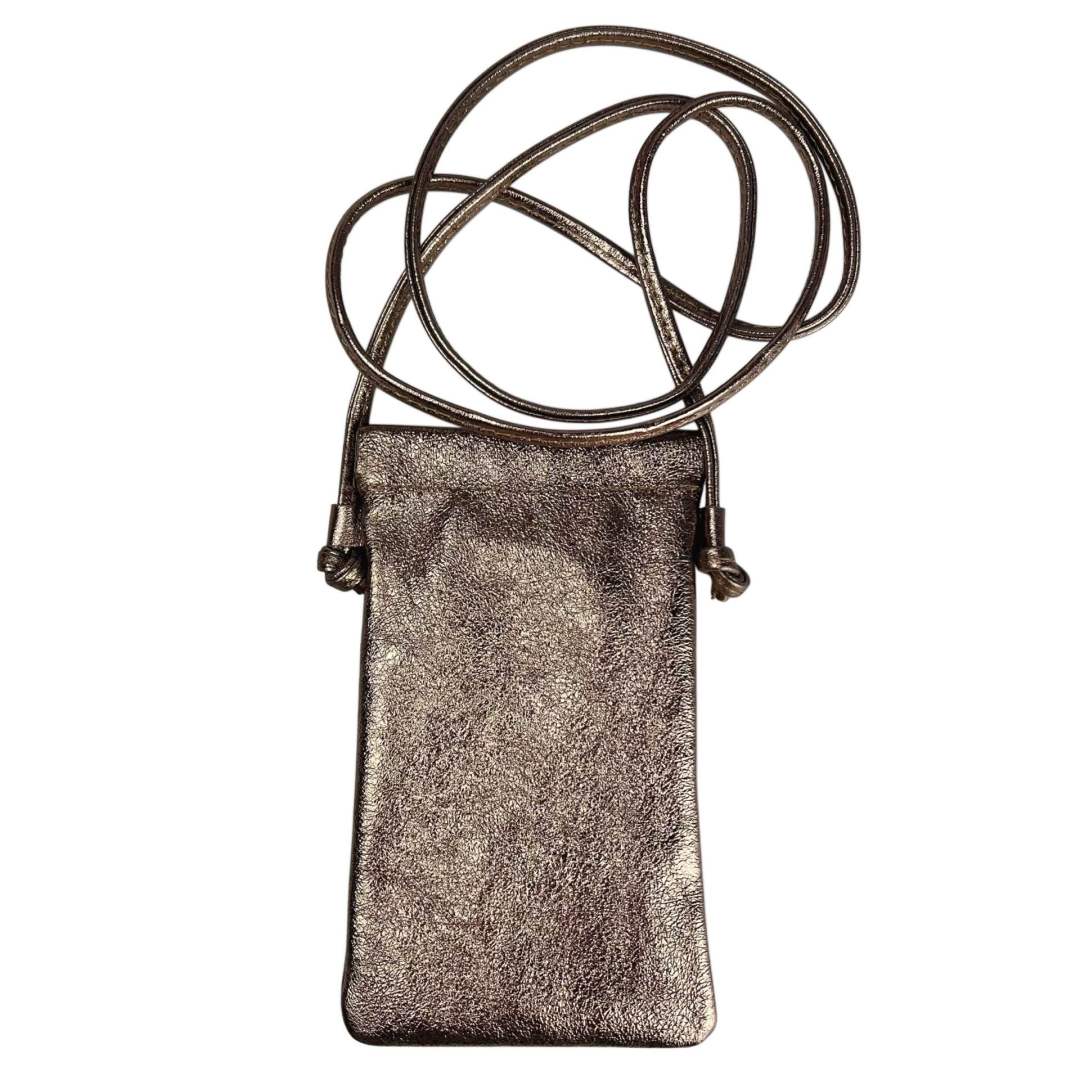 Mi203 Metallic Bronze Phone Crossbody Pouch