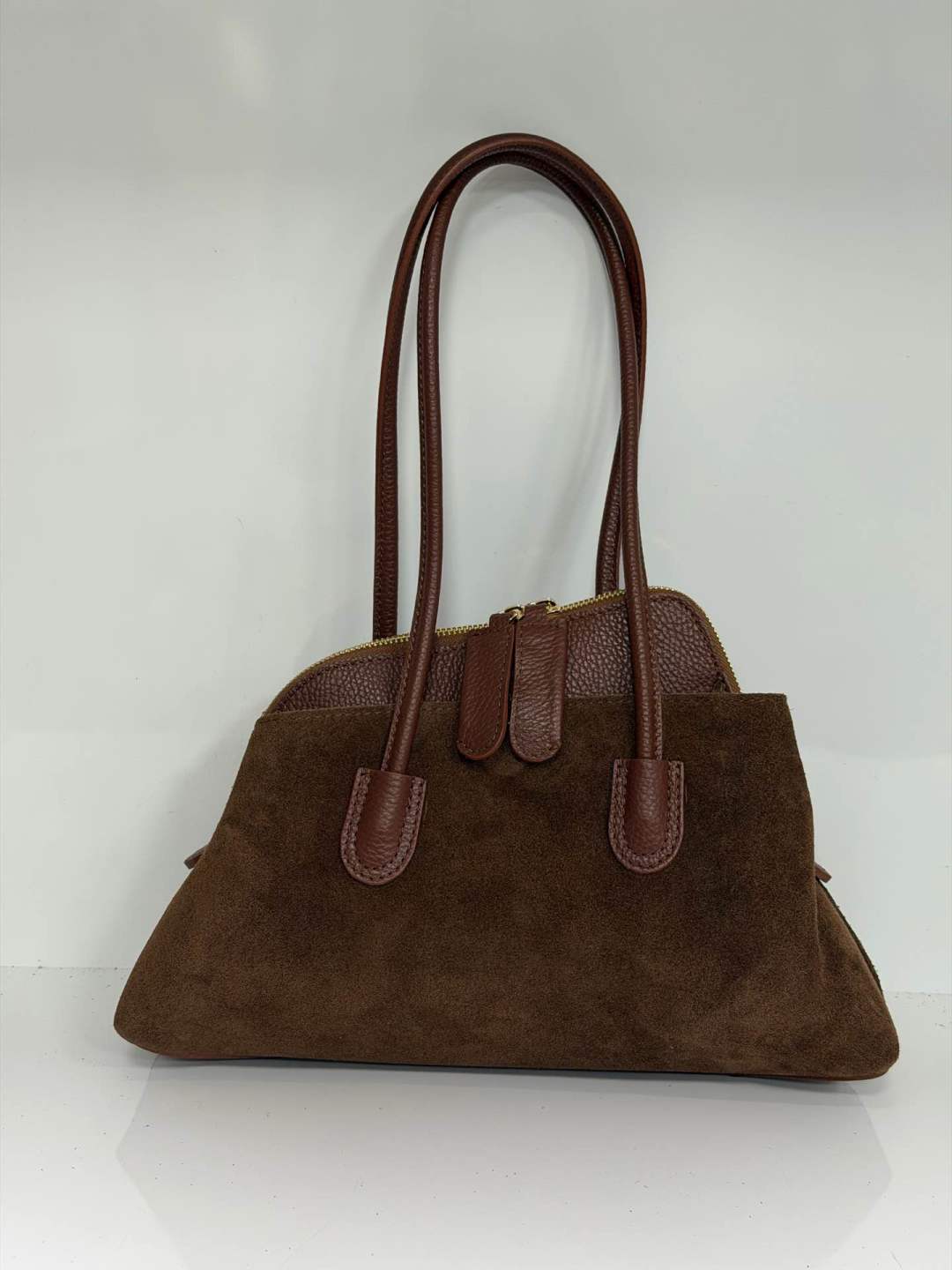 ST136 Brown Suede Shoulder Bag