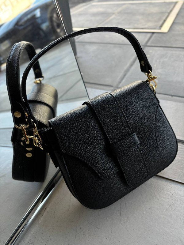 LIQLSB Italian Quilted Leather Shoulder Bag 3 Color Options
