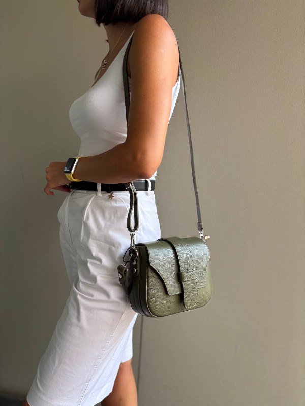 LIQLSB Italian Quilted Leather Shoulder Bag 3 Color Options