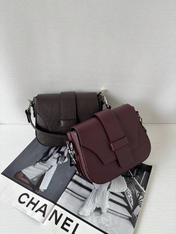 LIQLSB Italian Quilted Leather Shoulder Bag 3 Color Options