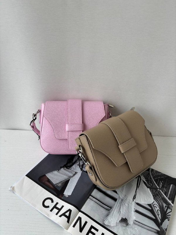 LIQLSB Italian Quilted Leather Shoulder Bag 3 Color Options