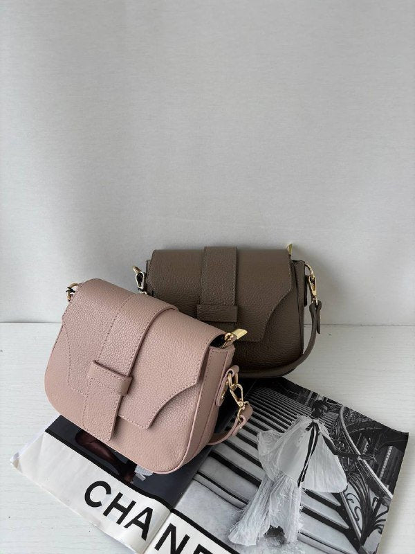 LIQLSB Italian Quilted Leather Shoulder Bag 3 Color Options