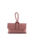 BM712 Dusty Pink Leather Clutch Bag