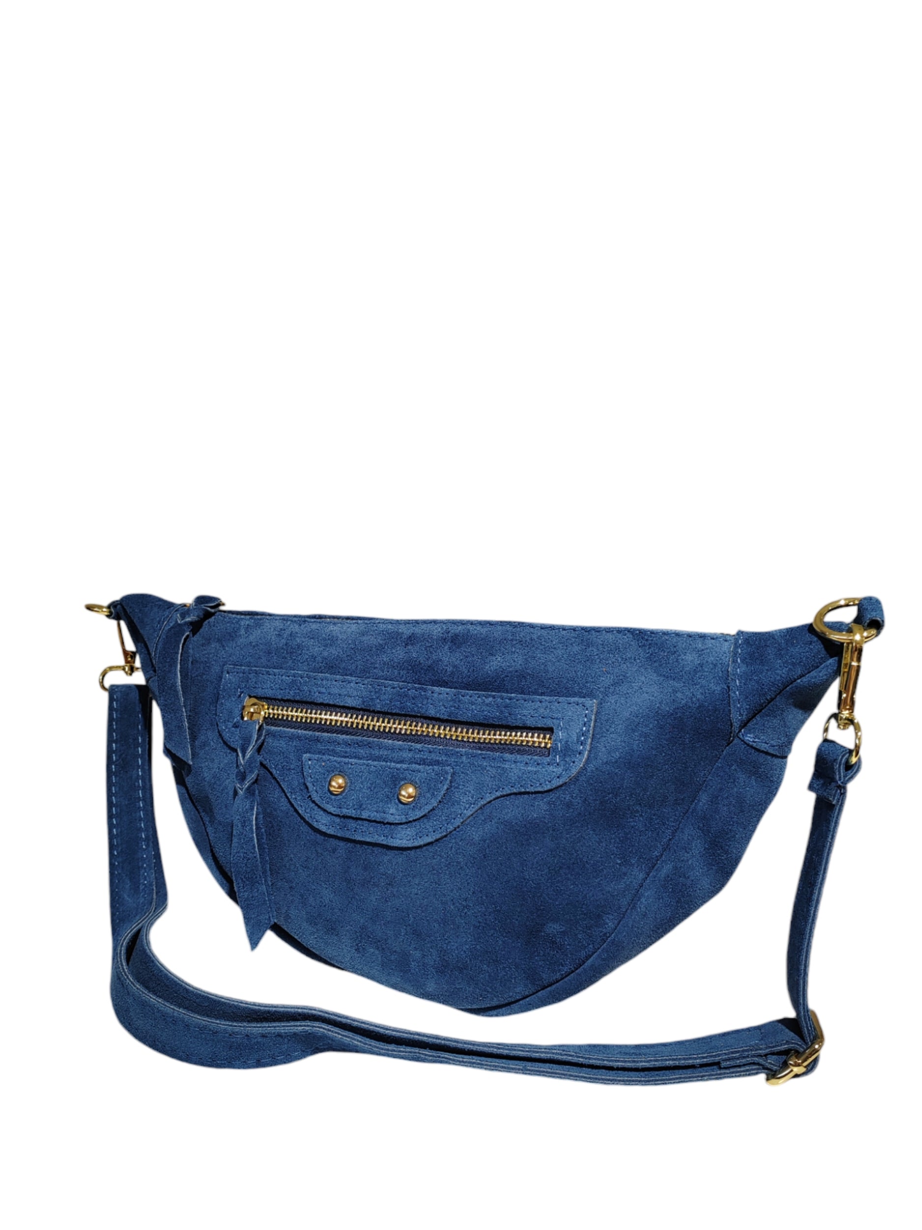 BMN041 Blue Leather Bag