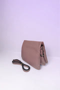 BM674 Dusty Pink Leather Crossbody Bag