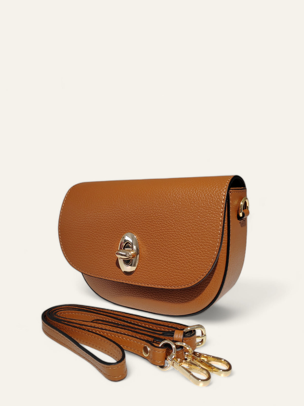 BM530 Brown Leather Crossbody Bag