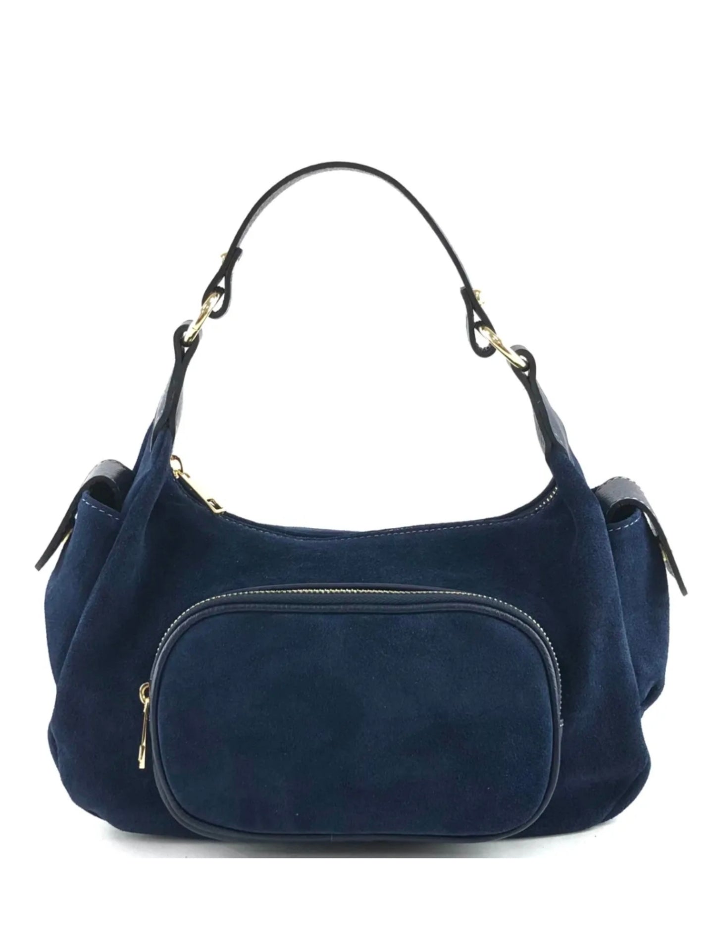 BMN043 Navy Leather Bag