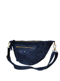 BMN040 Navy Leather Bag