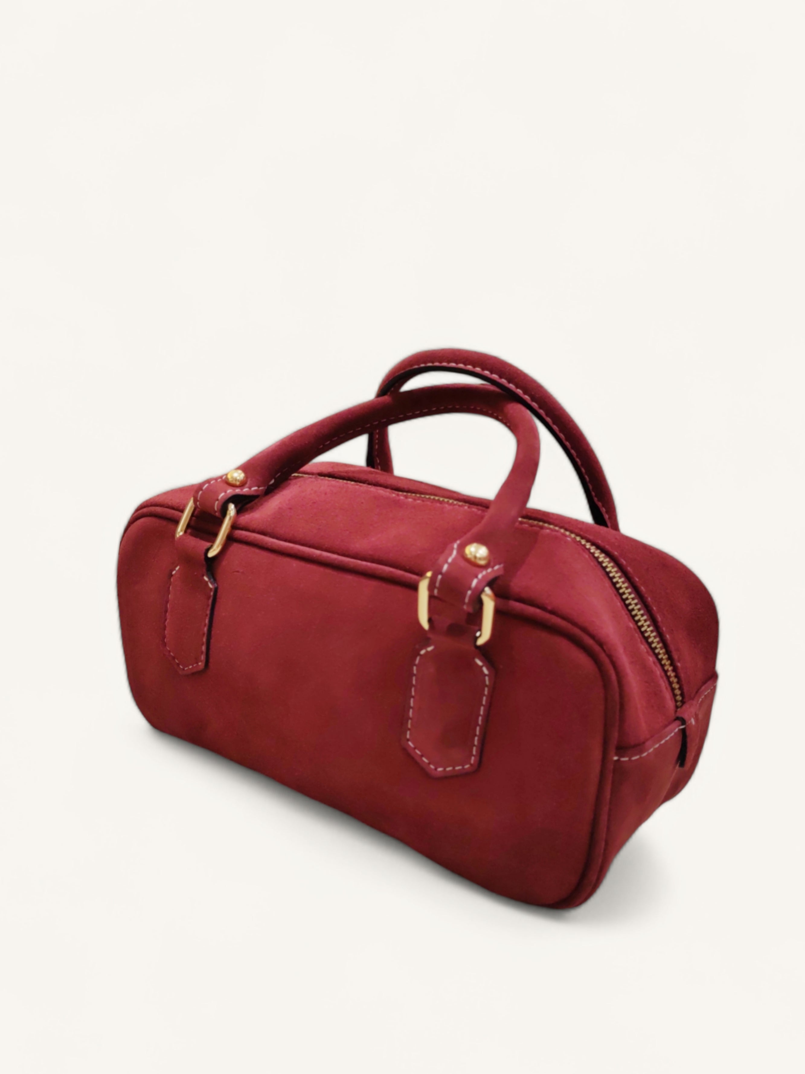 BMN051 Burgundy Leather Bag