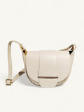 BM777 Cream Leather Crossbody Bag
