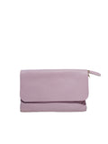 BM739 Lilac Leather Clutch Bag