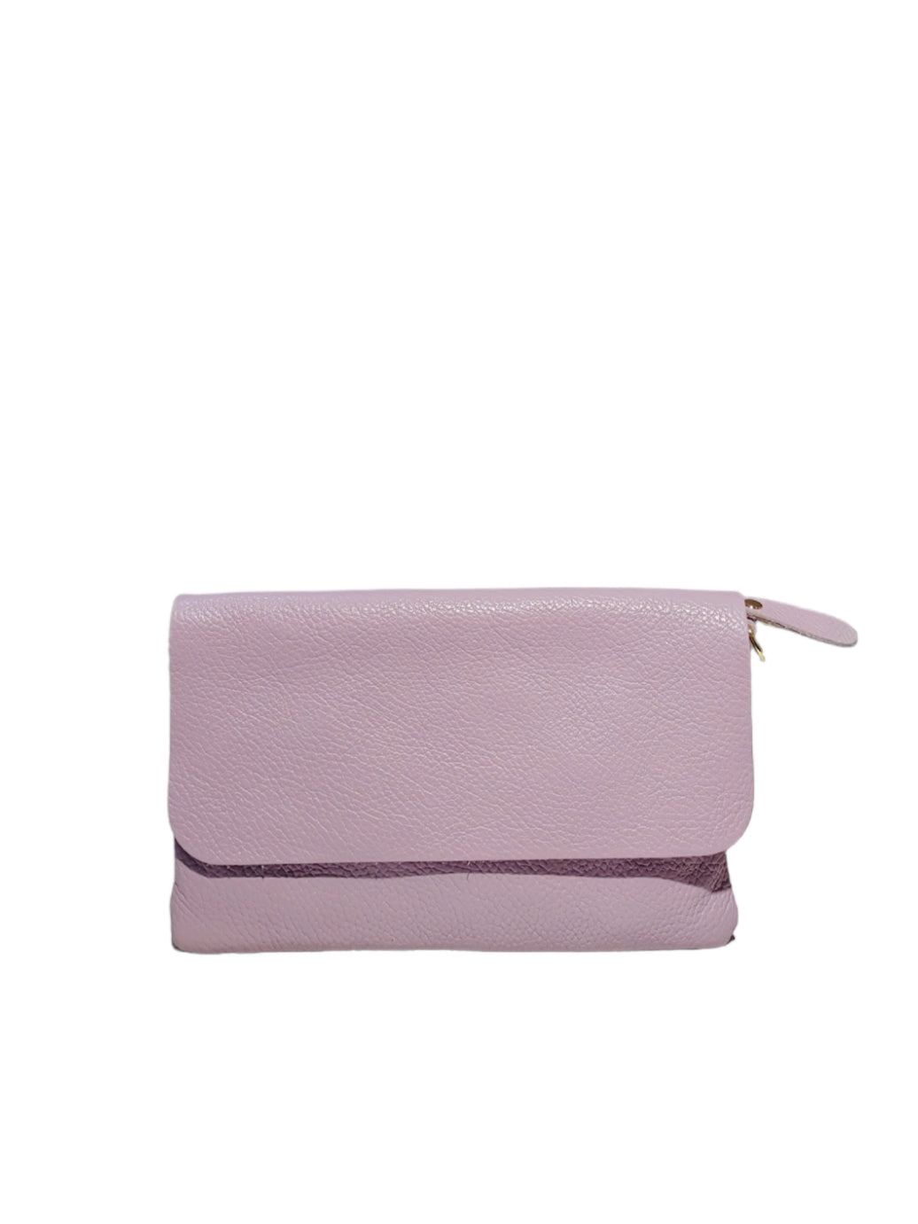 BM739 Lilac Leather Clutch Bag