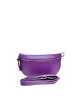 BM787 Purple Leather Belt Bag
