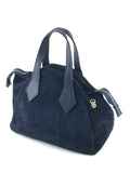 BMN052 Navy Leather Bag