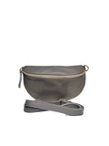 BM646 Grey Leather Belt Bag