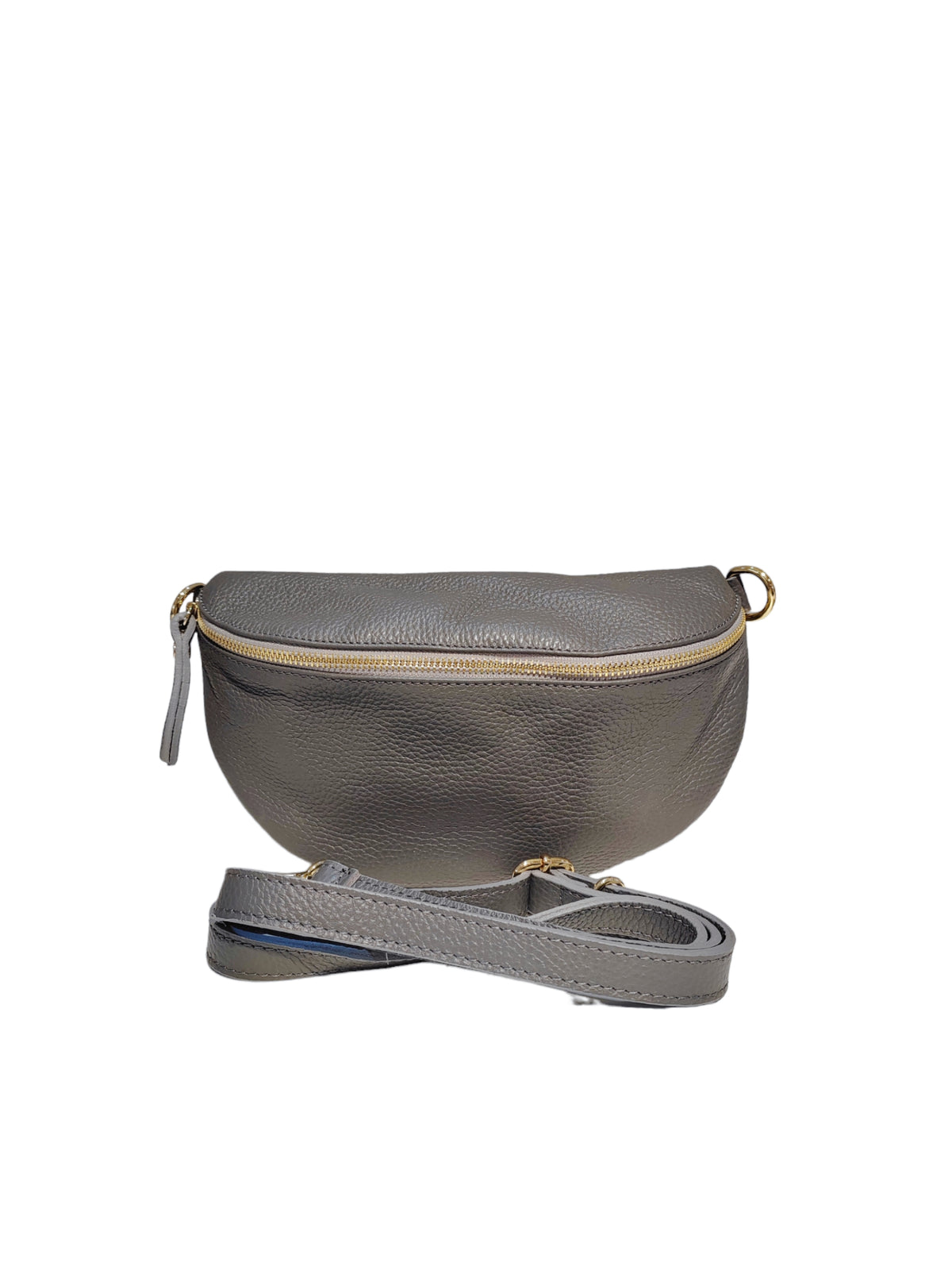 BM646 Grey Leather Belt Bag