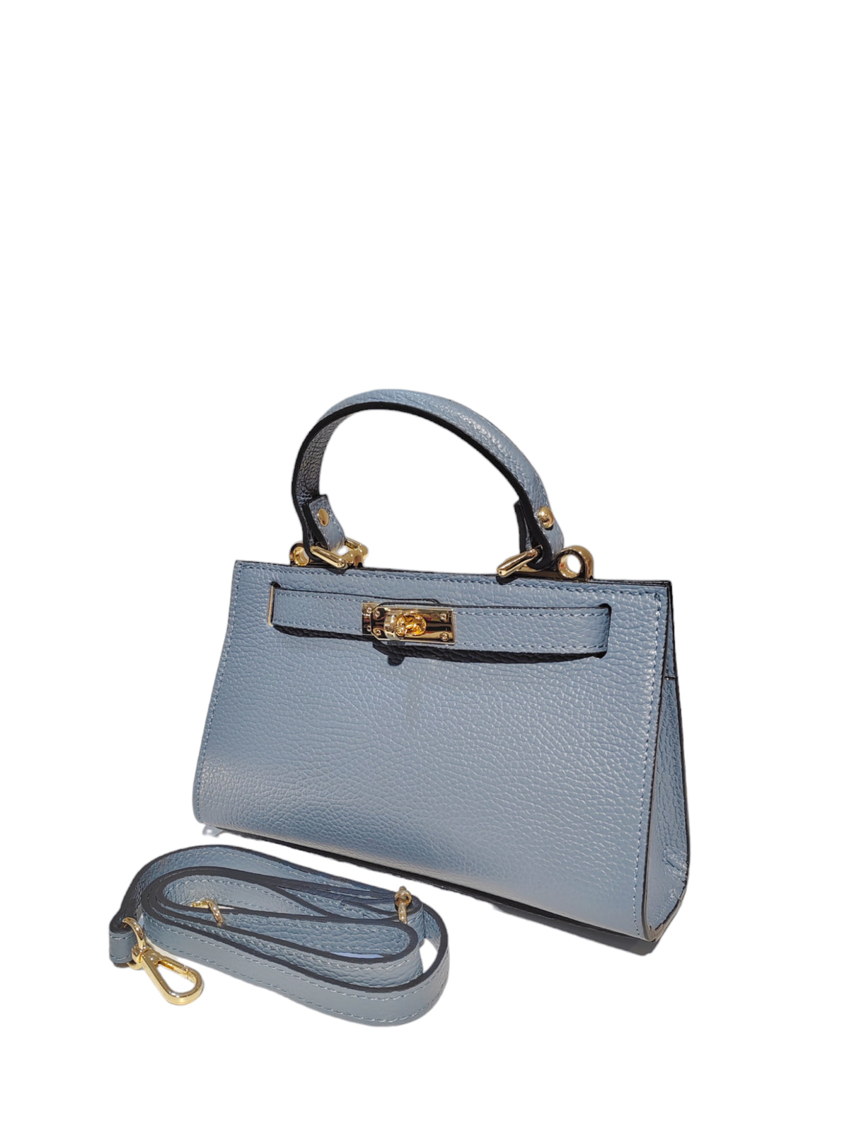 BM656 Denim Blue Top Handle Bag